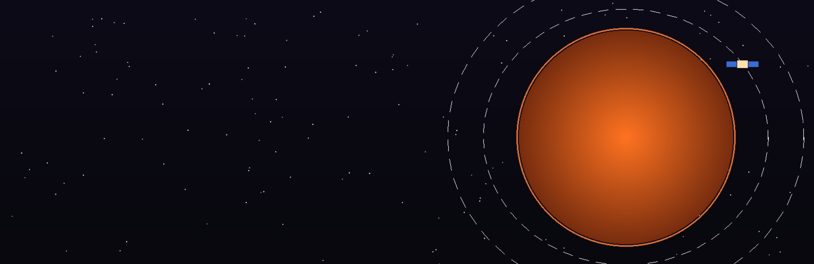 Mangalyaan orbiting Mars