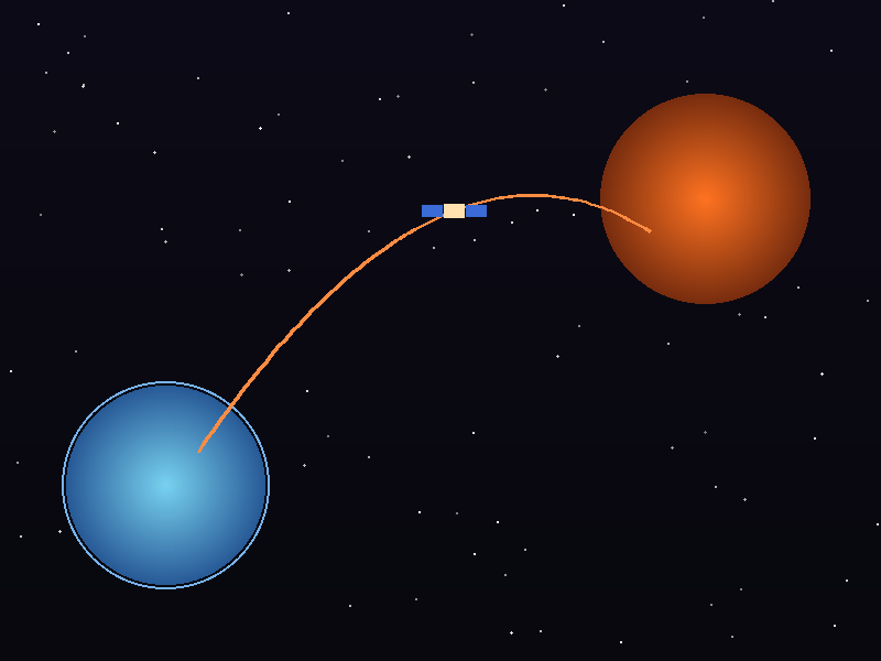 Earth to Mars transfer